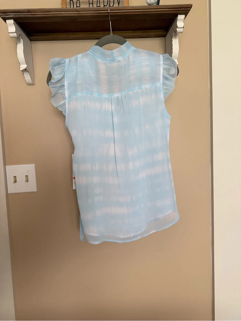 Calvin Klein Flutter Sleeve Top - Picture 2 of 3